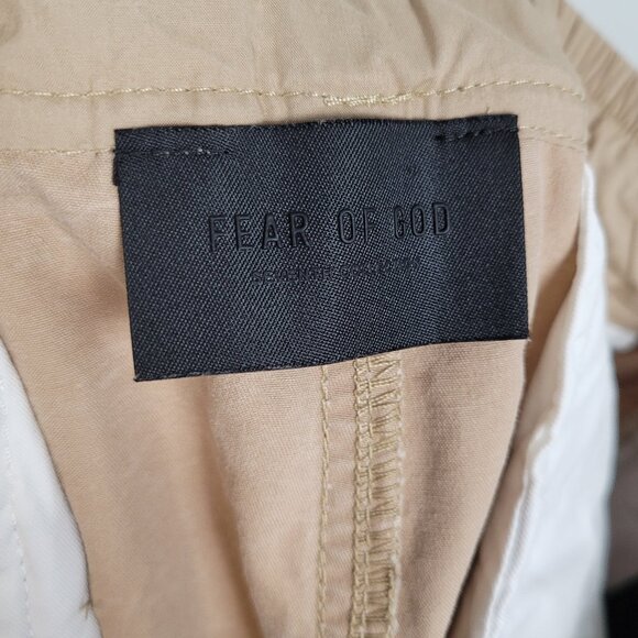 Fear Of God Bondage Pants Seventh Collection Cropped Khaki Size S - Picture 16 of 16